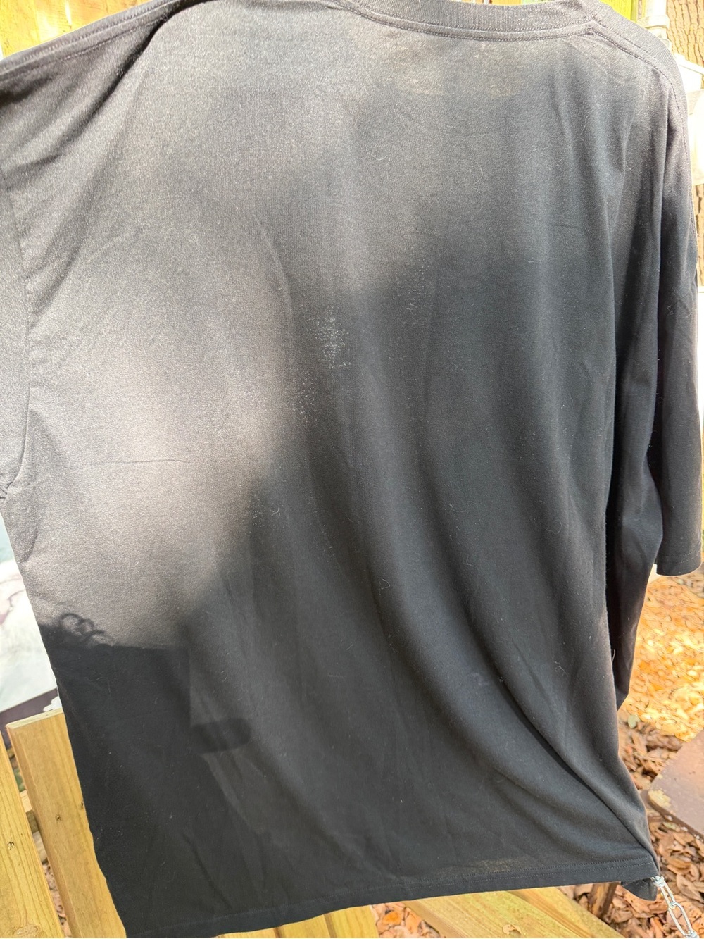 Source Unknown Black Tee with White Star Trek theme 6xl plus short sleeve - Picture 2 of 4